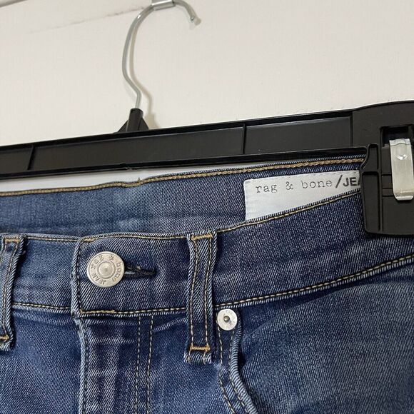 Rag & Bone Jeans high rise skinny medium blue denim bedford size US 26 - Picture 6 of 6